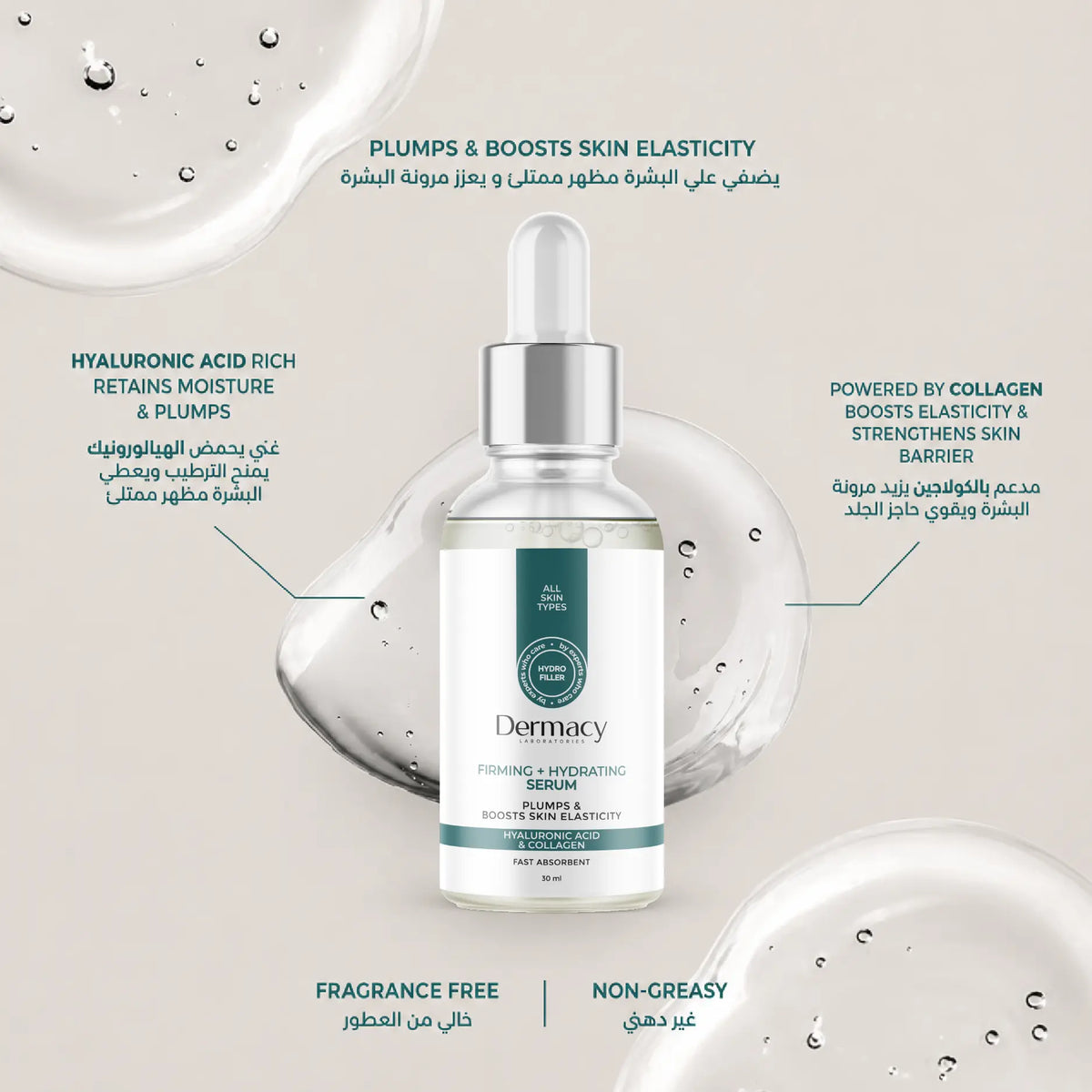 Hyaluronic Acid + Collagen Serum 30ml