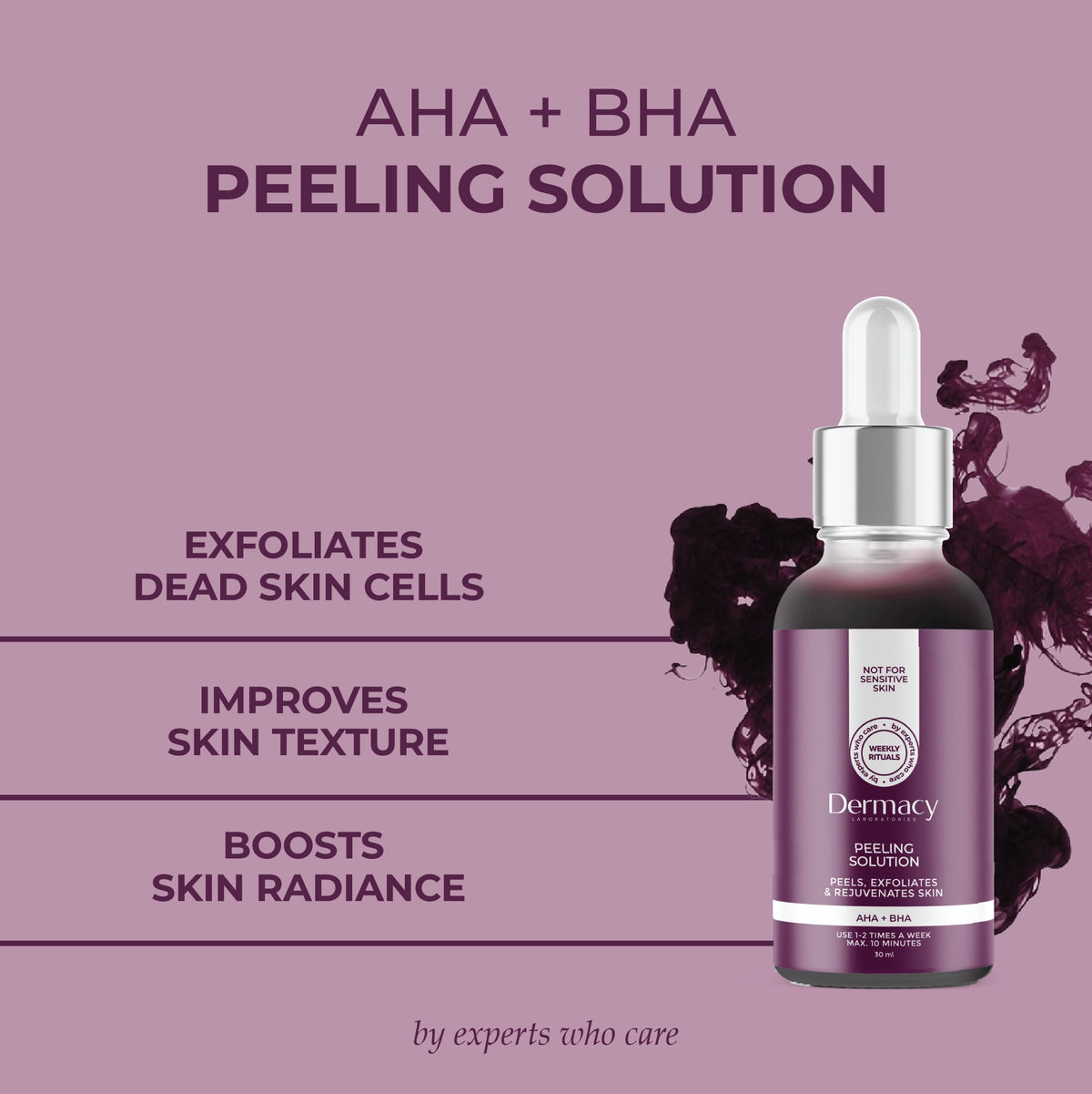 محلول التقشير بحمضي الجلايكوليك واللاكتيك (AHA + BHA) 30ml